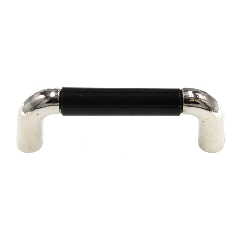 Amerock Traditional Classics Nickel, Black 3" Ctr. Cabinet Handle BP76269-BL14