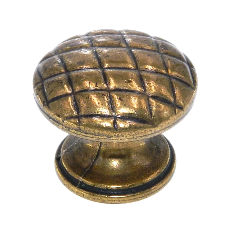 Amerock True Elegance Burnished Brass 1 1/4" Round Acorn Cabinet Knob BP1357-O77