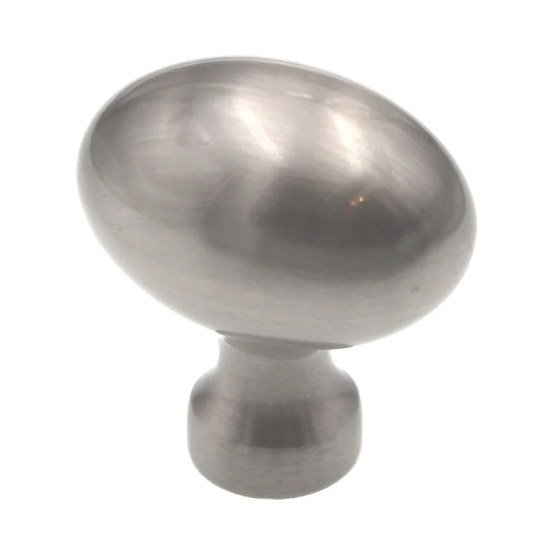 Amerock Vaile 1 3/8" Oval Cabinet Knob Satin Nickel BP53014G10