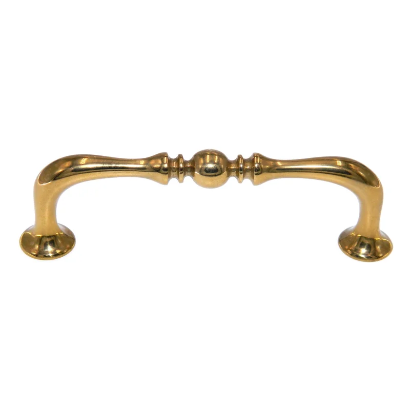 Amerock Valli & Colombo Solid Brass 3 3/4" Ctr (96mm) Cabinet Pull A126-B-3