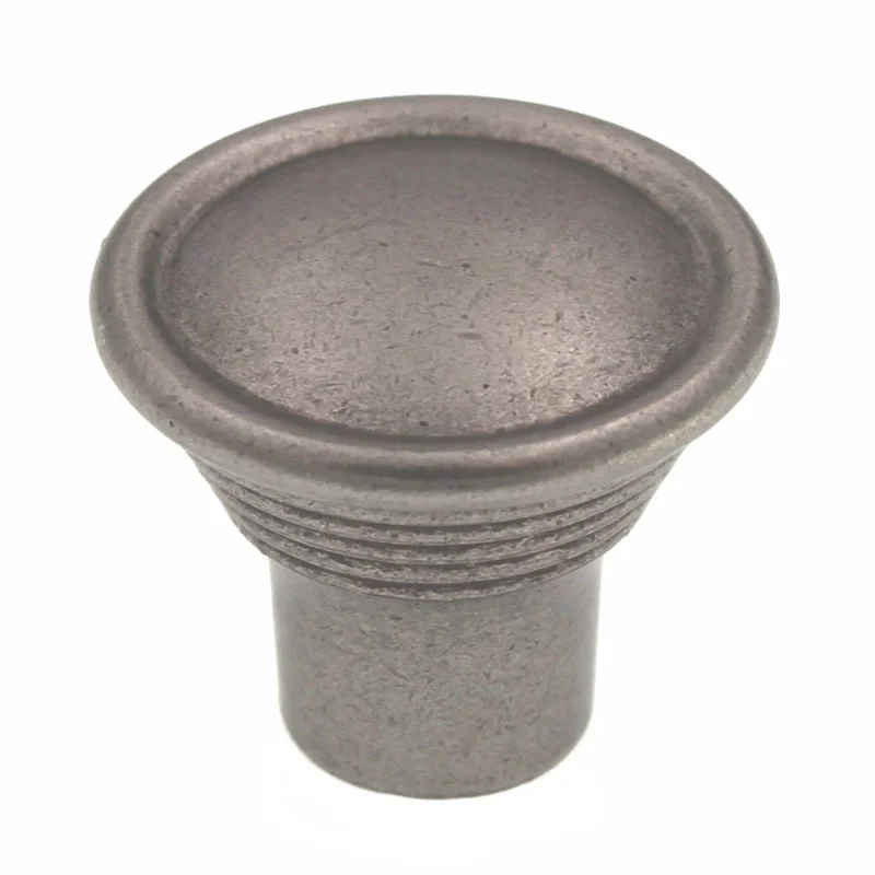 Amerock Vasari Antique Nickel 1 3/16 inch Round Cabinet Knob BP24010AN