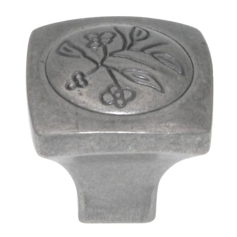 Amerock Vineyard Weathered Nickel 1 1/8" Leaf Cabinet Pull Knob BP4475WN