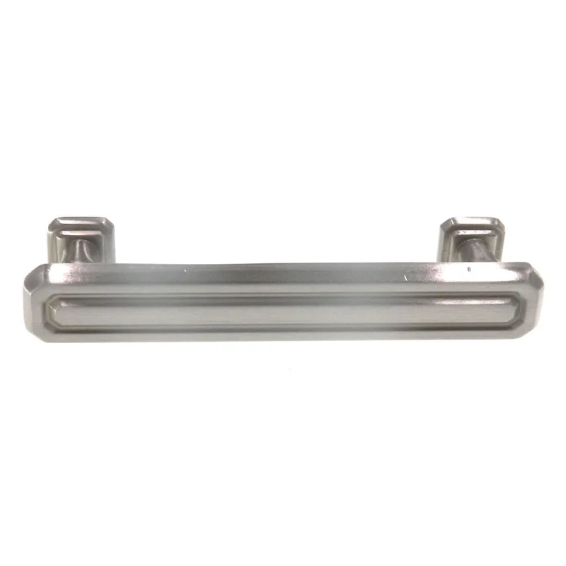 Amerock Wells Satin Nickel 3 3/4" (96mm) Ctr. Bar Pull Cabinet Handle BP36548G10