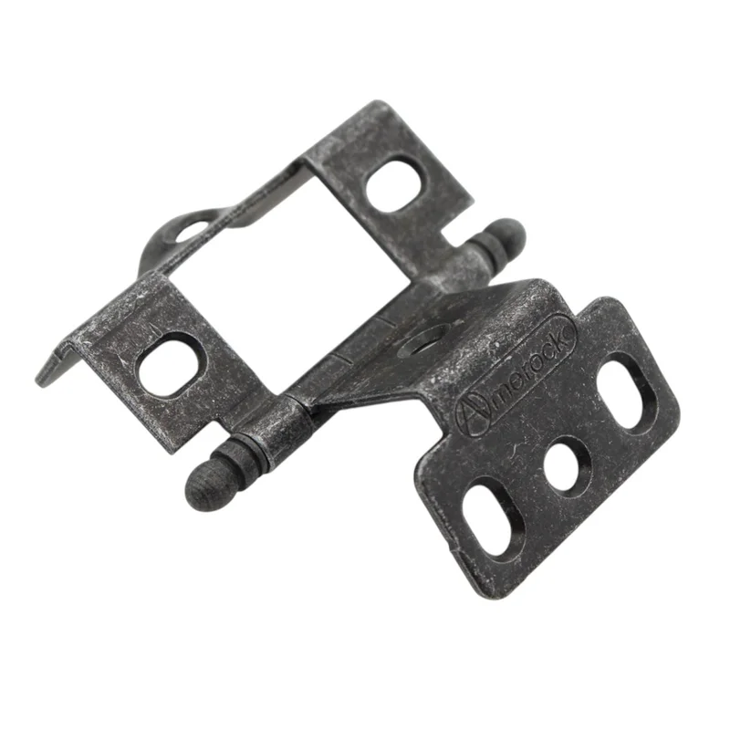 Amerock Wrought Iron Full Inset Hinge 3/4" Full Wrap Ball Tip PK3175TB-WI