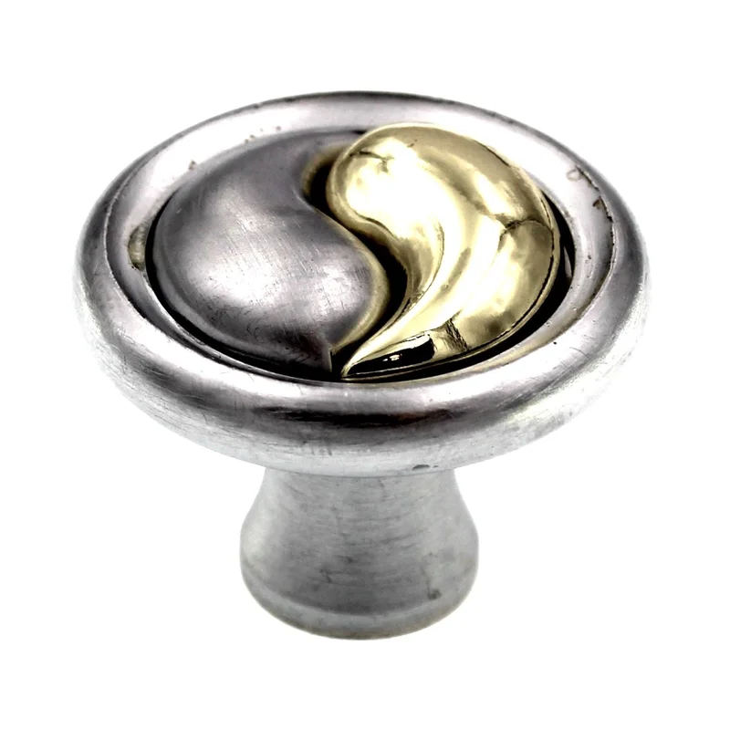 Amerock Yin Yang BP19255-CCB Brushed Chrome 1 1/4" Cabinet Knob Pull