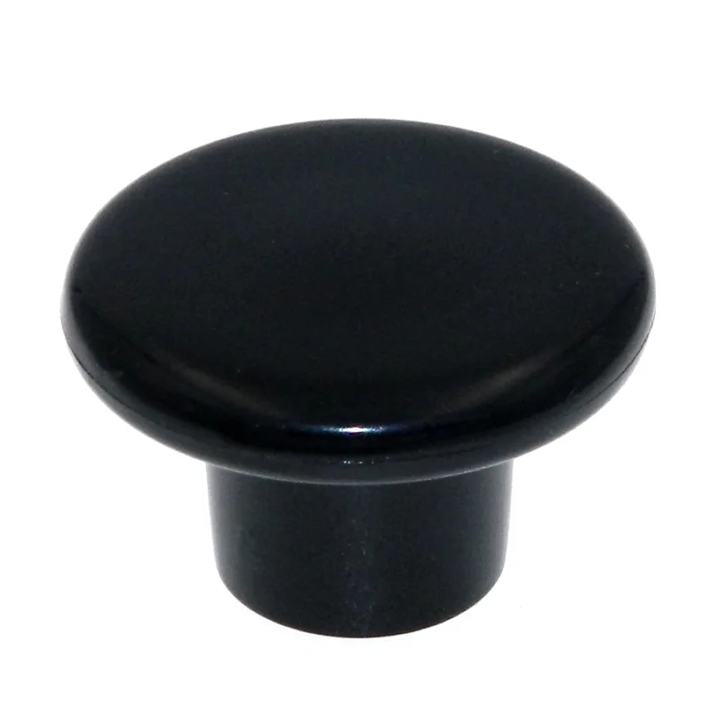 AmerockHardware BP802-PBK Black 1 1/4" Round Cabinet Knob Pull Allison Value