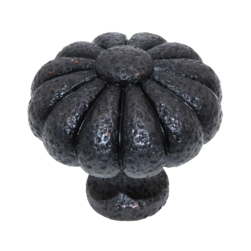 Ancient Treasures Rustic Hammered Floral Oil Rubbed Bronze 1 1/2" Pull Knob C011ORB