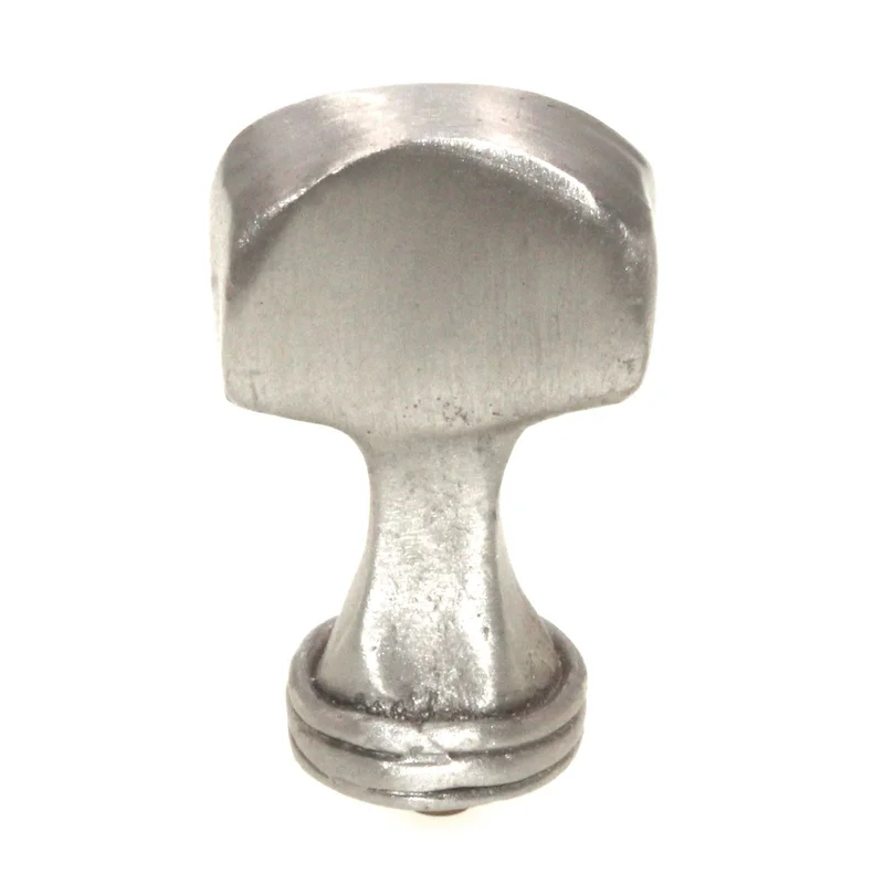 Anne at Home Industrial Hammerheim 1 1/8" T Knob Brushed Natural Pewter 1032-23