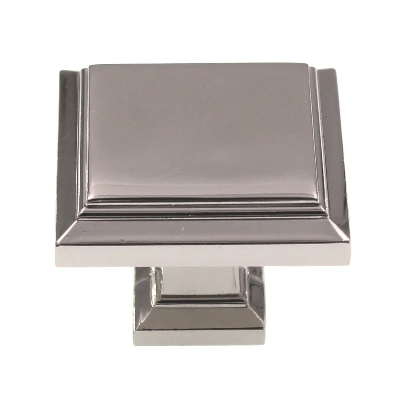 Atlas Homewares Sutton Place 1 1/4" Square Cabinet Knob Polished Nickel 289-PN