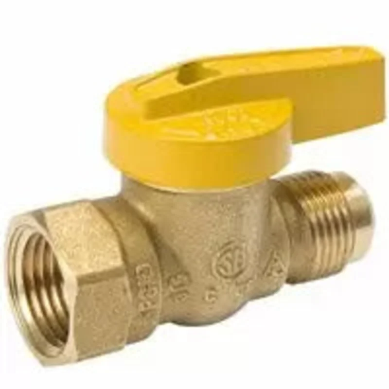B & K Industries Gas Ball Valve - Straight 15/16 x 3/4