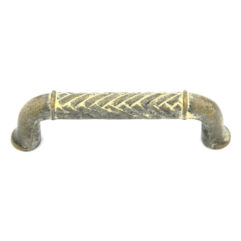 Belwith Catamaran Basket Weave 3" Cabinet Arch Pull Blonde Antique P7511-BOA