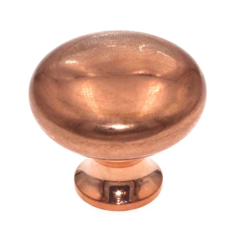 Belwith Hickory Hardware 1 1/4" Round Knob Polished Copper Solid Brass BK13-PCO