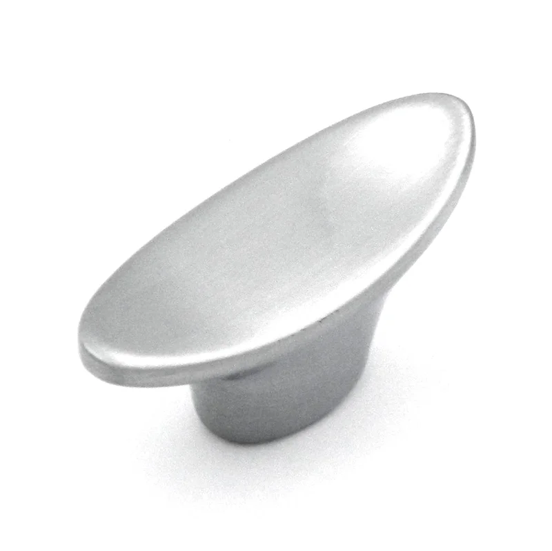 Belwith Hickory Keeler Chromolux 1 1/4" Sleek Oval Cabinet Knob Pull 46665-9141