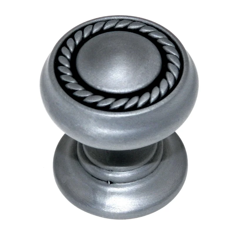 Belwith Hickory P4211-AP Antique Pewter 1 1/4" Rope Braid Cabinet Knob Pulls