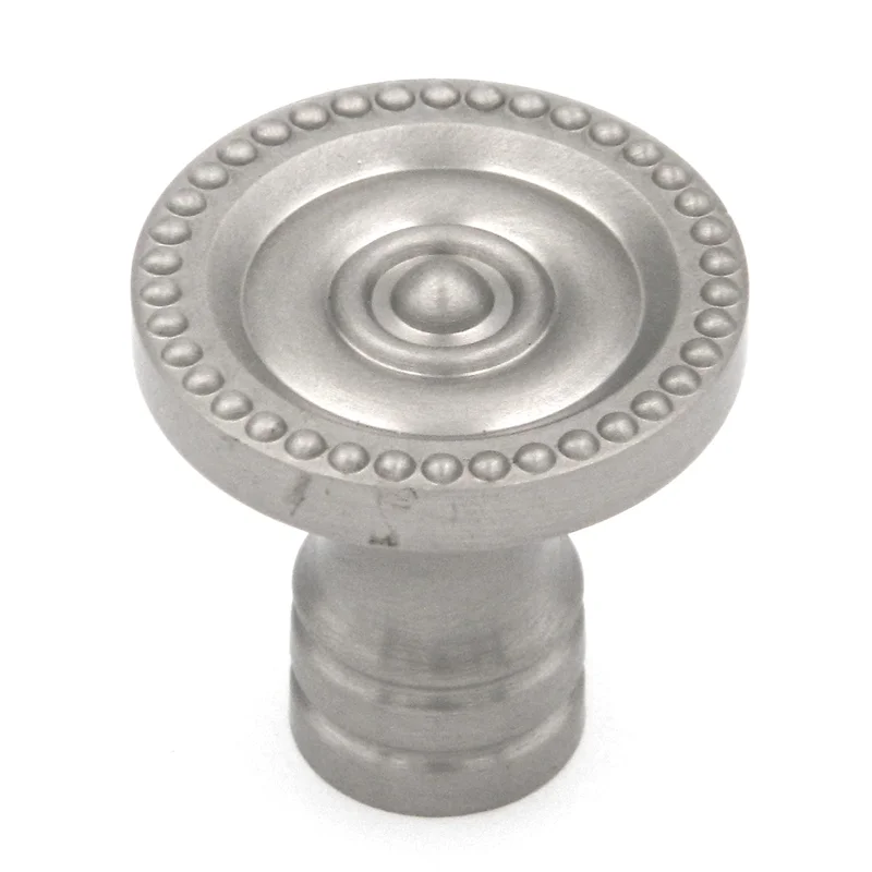 Belwith Keeler P435 Satin Nickel 1 1/4" Round Disc Cabinet Knob Pulls Savannah