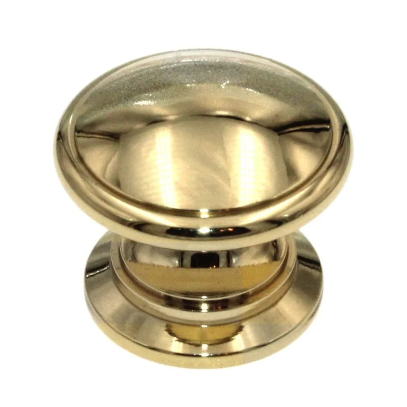 Belwith Keeler Power & Beauty 1 1/4" Polished Brass Round Solid Brass Cabinet Knob K44