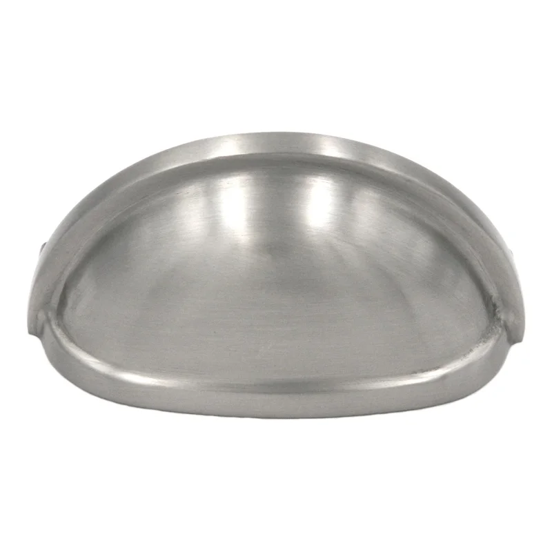 Belwith Keeler Power & Beauty K443 Satin Nickel 3"cc Solid Brass Cabinet Cup Pull