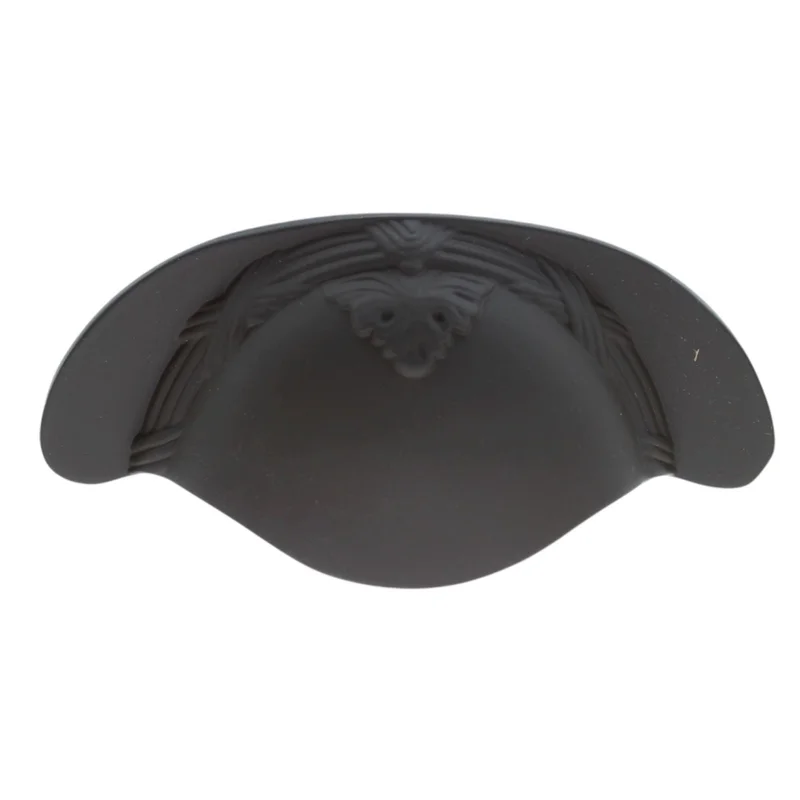 Belwith Keeler Ribbon & Reed M313 Oil Rubbed Bronze 3"cc Solid Brass Cabinet Cup Pull