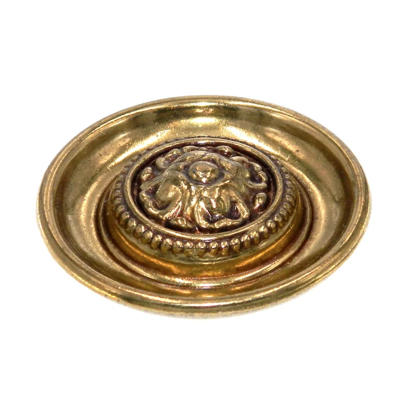 Belwith Manor House Lancaster Hand Polished Brass 2" Round Cabinet Knob