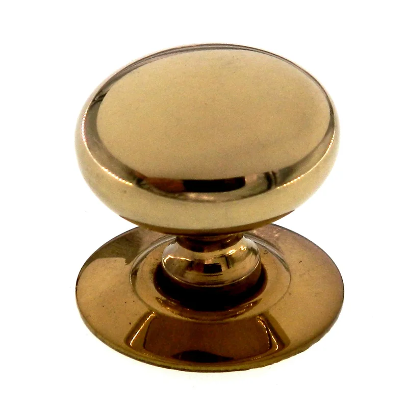 Belwith Pallazzo Polished Brass 1 1/4" Round Cabinet Knob