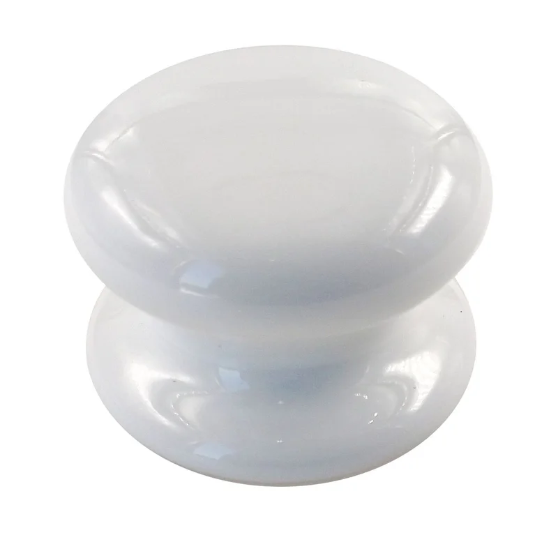 Belwith Products English Cozy 1 1/2" Round Knob White P6106-W