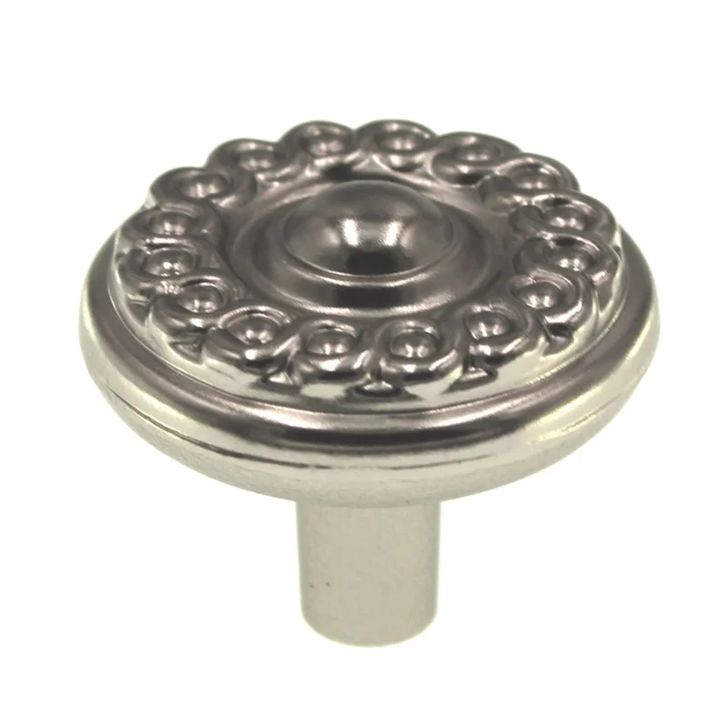 Belwith Silverado Satin Nickel 1 1/4" Decorative Cabinet Knob P7352-SN