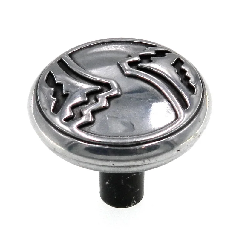 Belwith Southwest Lodge Silver Medallion 1 3/8" Round Cabinet Knob