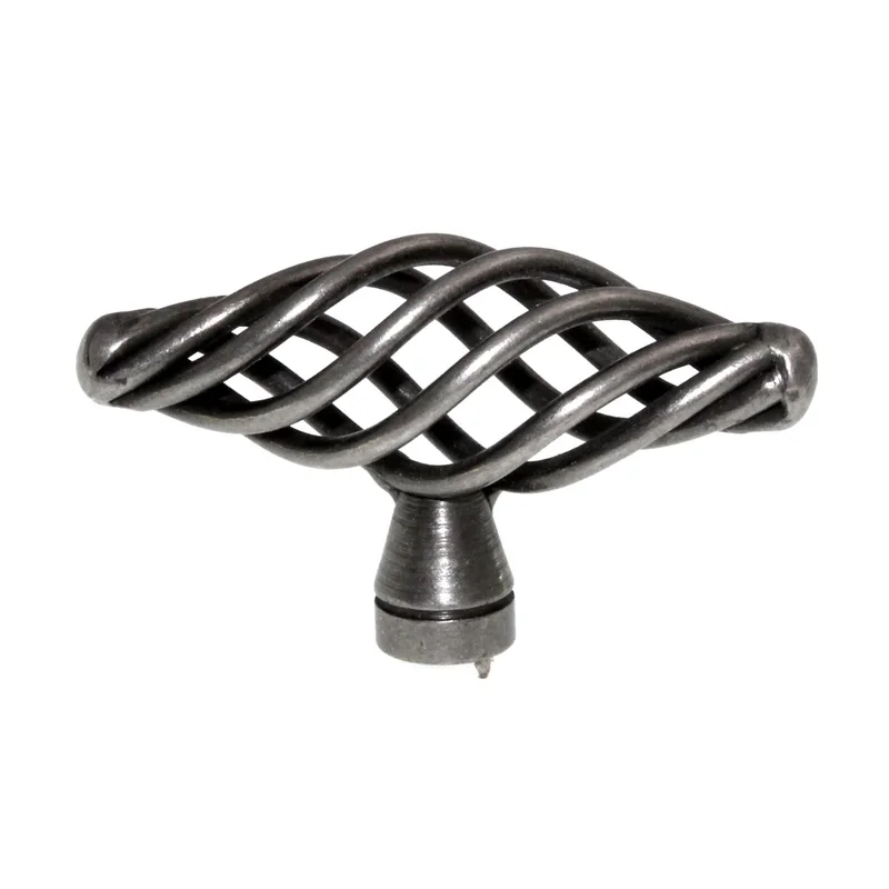Berenson 2 7/16" Provence Birdcage Cabinet Knob Antique Pewter 9966-2AP-P