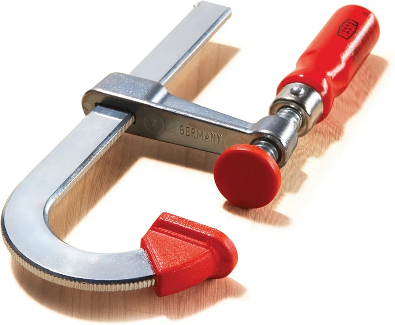 BESSEYLMU2.008 Clamp, woodworking, F-style, zinc jaws, swivel pads, 2 In. x 8 In., 330 lb