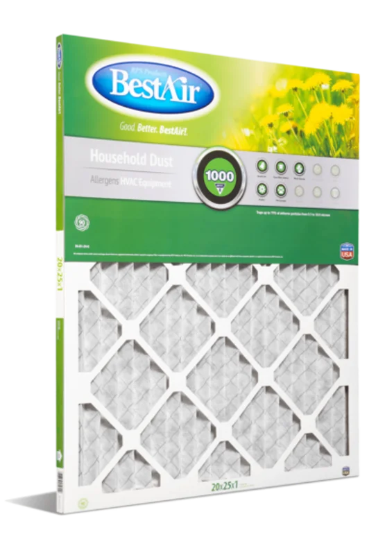 BestAir B1-2025-8-12 Pleated Filter Merv 8 (20" x 25" x 1")