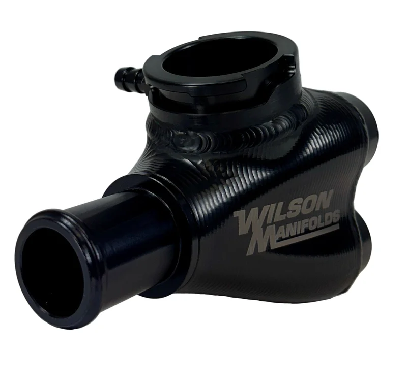 BILLET COOLANT MANIFOLD with Radiator Cap 1.25" Hose Barb