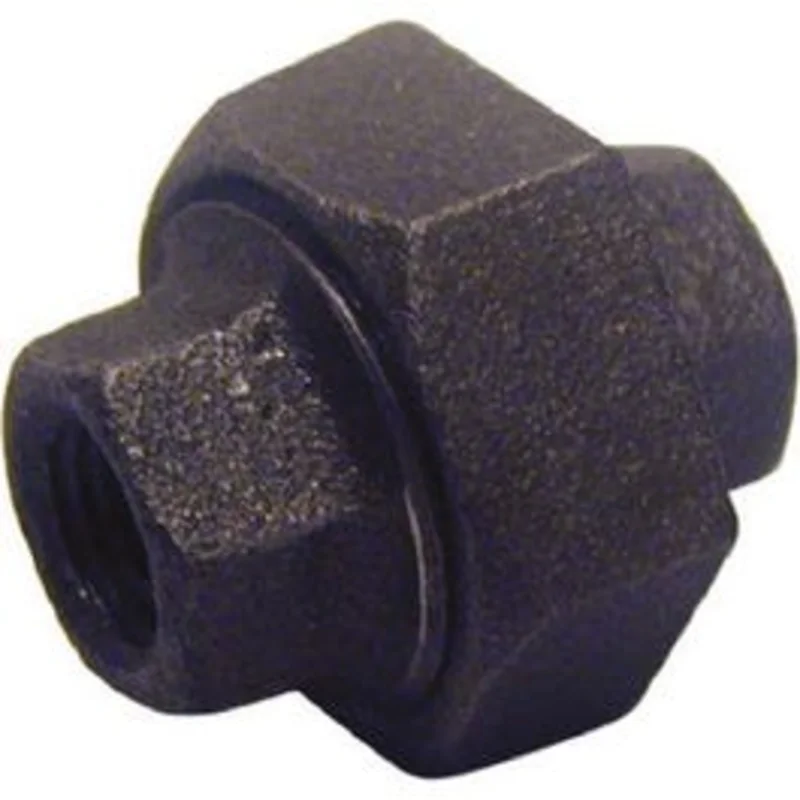 Black Pipe Union, Brass/Iron, 1-In.