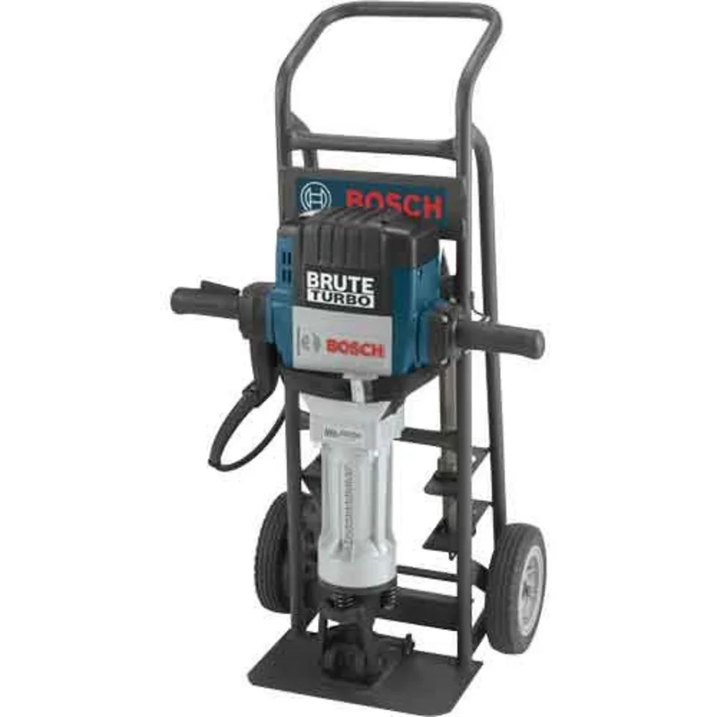 BOSCH BH2770VCD 1-1/8" HX BRUTE TURBO 70LB DEMOLITION HAMMER W/ CART AND CHISELS