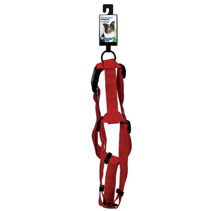 Boss Petedge Digger's 1" Adjustable Harness-Red Red