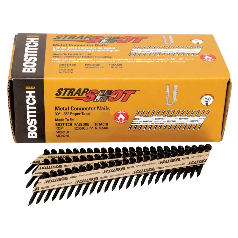 Bostitch 1,000-Qty. 1-1/2" X .131 35 Strapshot Paper Collated Metal Connector Nails