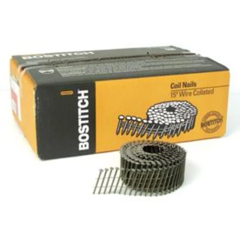 Bostitch 2" x .099" Round Head 15-Degree Coil Framing Nails - 3600-Pack
