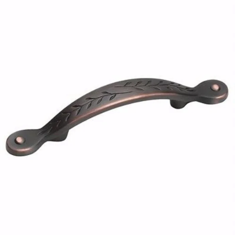 BP1580-ORB Oil Rubbed Bronze 3"cc Floral Handle Pulls Amerock Inspirations