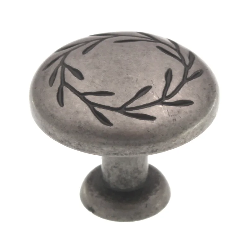 BP1581-WN Weathered Nickel 1 1/4" Leaf Cabinet Knob Pull Amerock Inspirations