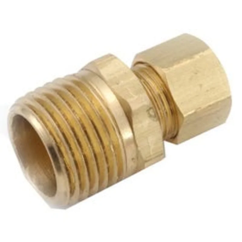 Brass Connector, 5/8-In. Compression x 1/2-In. Male Pipe Thread