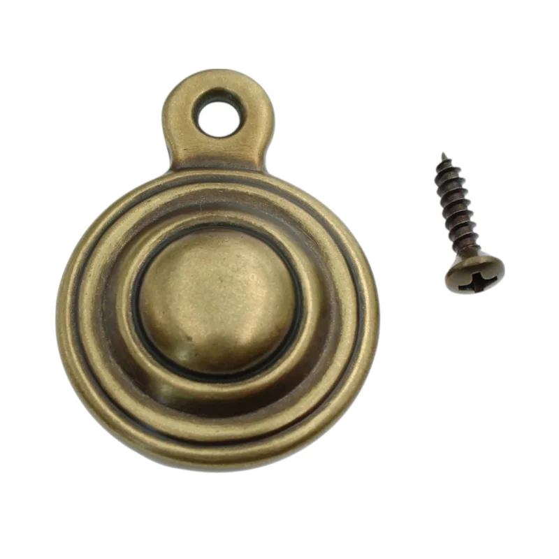 Burnished Brass Federal Style Bed Bolt Cover 1 3/8" KK22-BB