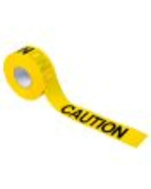C.H. Hanson CAUTION Barricade Tape 1000' x 3" x 3Mil (12 rolls)