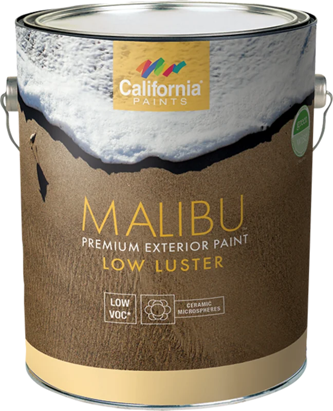 California Products Malibu Premium Exterior Paint Low Luster Deep Base - 1 Gallon