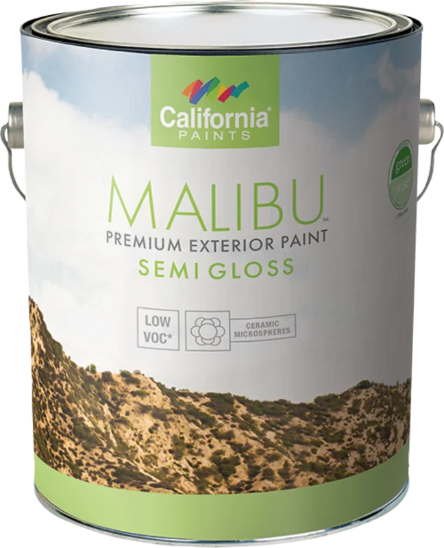 California Products Malibu Premium Exterior Paint Semi Gloss Pastel Base - 1 Gallon
