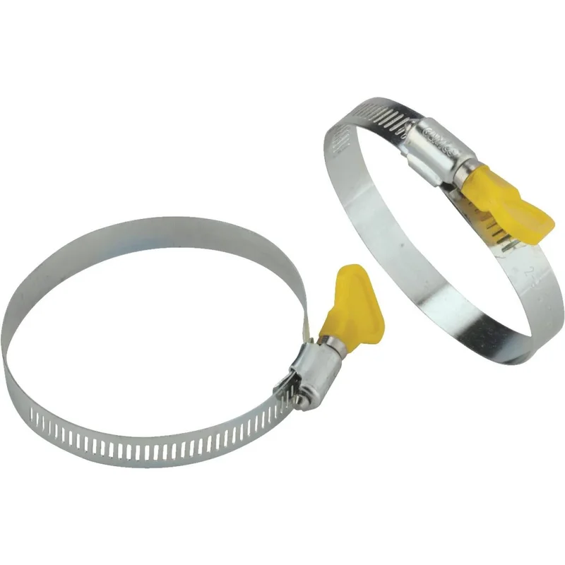 Camco 3 In. Twist-It Clamp RV Sewer Hose Connector, (2-Pack)