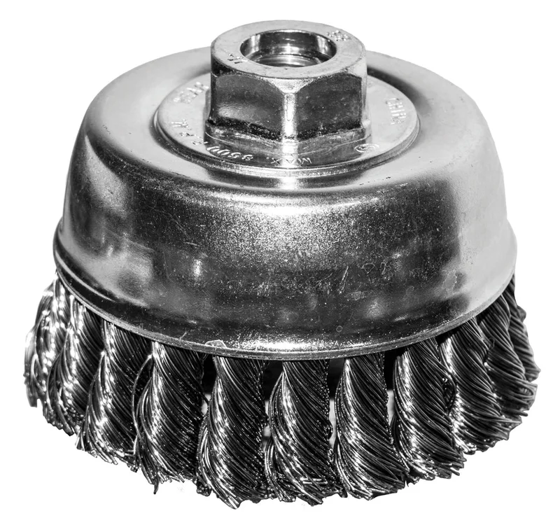 Century Drill And Tool 2-3/4" Knotted Wire Cup Brush 5/8"-11" Arbor