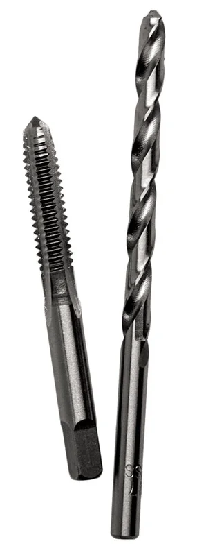Century Drill And Tool Carbon Steel Plug Tap 3/8-16 And 5/16 Brite Drill Bit Combo Pack