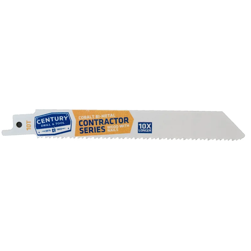 Century Drill And Tool Contractor Series Reciprocating Saw Blade 10t X 6