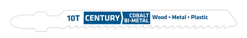 Century Drill And Tool Jig-Saw Blade 10t Bi-Metal 3-5/8 Length .040 Thickness Tang Shank
