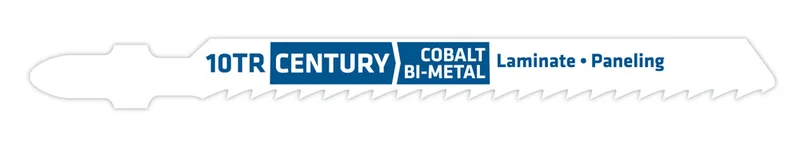 Century Drill And Tool Jig-Saw Blade 10tr Bi-Metal 3-5/8 Length .040 Thickness Tang Shank