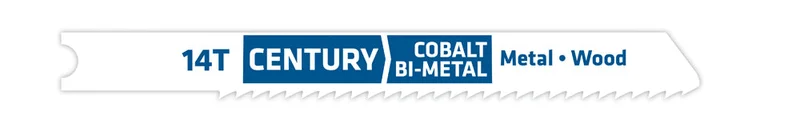 Century Drill And Tool Jig-Saw Blade 14t Bi-Metal 2-3/4 Length .040 Thickness Universal Shank